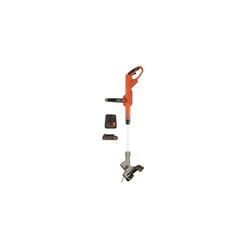 BLACK+DECKER 20V MAX Cordless String Trimmer, 2 in 1 Trimmer and Edger, 12 Inch, Battery Included...