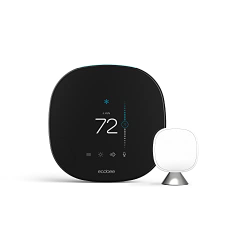 ecobee SmartThermostat with Voice Control , Black