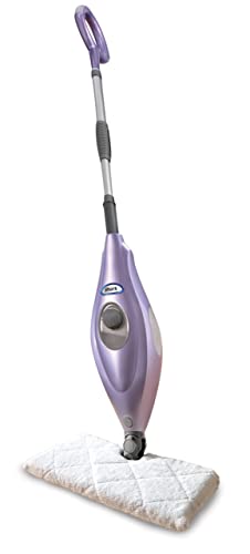 Shark Steam Pocket Mop with 2 Washable Double-sided Pads, Chemical-Free Cleaning, Swivel Steering,...