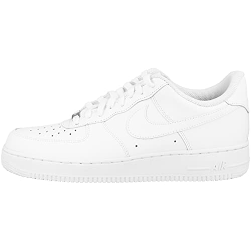 Nike Mens Air Force 1 Low Sneaker, Adult, White/White, 8.5 M US