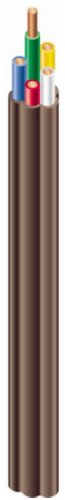 Southwire 64170422 18/7 Solid Copper Class 2 Power-Limited Thermostat Wire, 50 feet , Brown