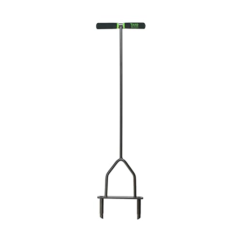 Yard Butler Manual Lawn Coring Aerator, ID-6C - Lawn Care Tool for Aerating - Long-Handled -...