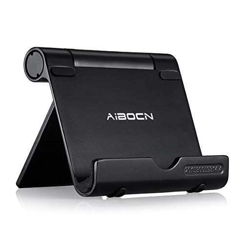 Aibocn Upgraded Multi-Angle Aluminum Stand for Tablets Smartphones and E-Readers Compatible with...