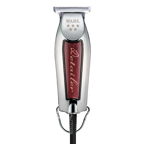 Wahl Professional Detailer Trimmer, Burgundy, Adjustable T-Blade, Lightweight, Rotary Motor,...