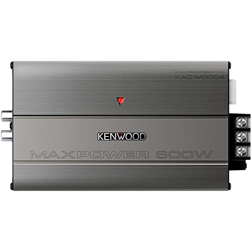 Kenwood KAC-M3004 Compact 600W 4-Channel Car/Marine/Powersports Digital Amplifier