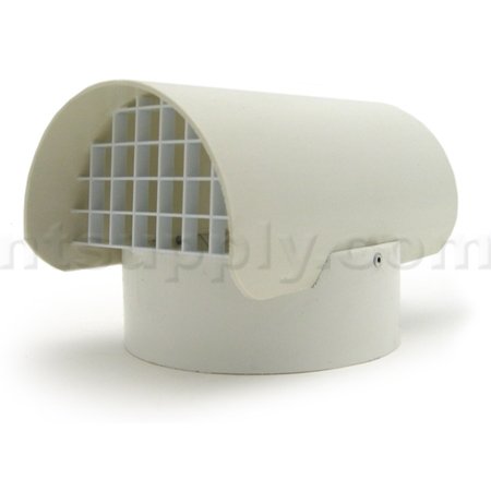 RadonAway Fan Pipe Cap with Screen for 4' PVC