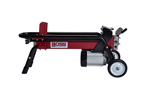 Boss Industrial 7 Ton Lightweight Portable High Powered Hydraulic Electric Firewood Log Splitter...