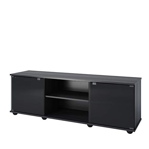 Sonax Fiji 60-Inch TV Component Bench, Ravenwood Black