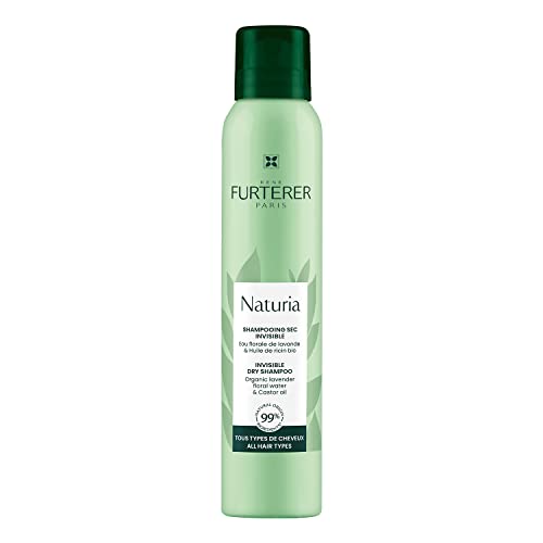 Rene Furterer NATURIA Dry Shampoo, Oil-Absorbing, Clay, Beige Tint, Lightly Scented, 3.2 oz.