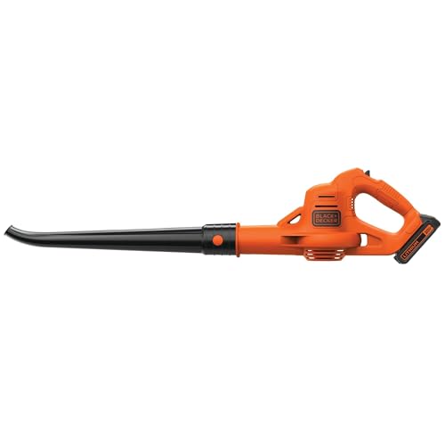 BLACK+DECKER Leaf Blower Cordless with Battery and Charger 20V MAX, Electric Blower Lawn Sweeper,...