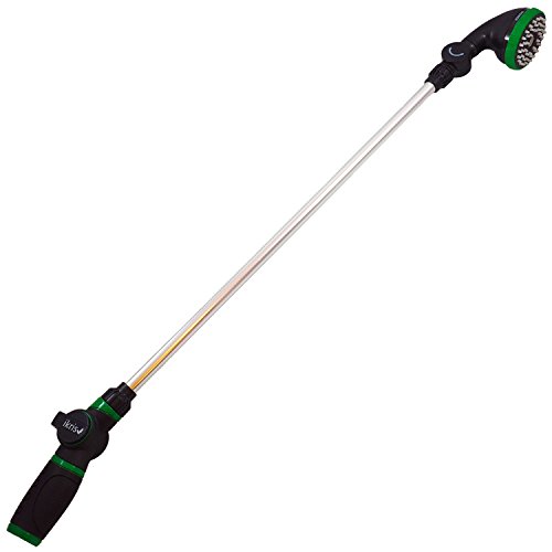 ikris Garden Hose Wand One-Touch Sprayer with Adjustable Head, 33'