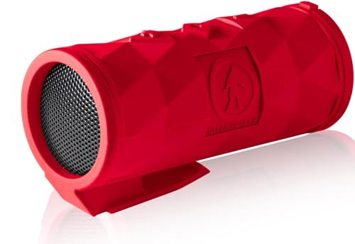 Outdoor Tech - Buckshot 2.0 Bluetooth Speaker, Red - Portable Speaker, Rugged Waterproof Wireless -...