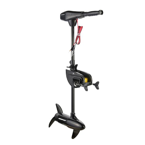 Newport NV-Series 36lb Thrust Saltwater Transom Mounted Electric Trolling Motor with LED Battery...