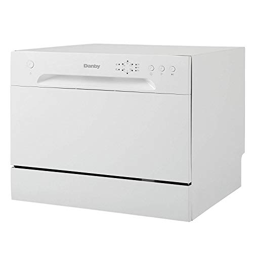 Danby DDW621WDB Countertop Dishwasher with 6 Place Settings, 6 Wash Cycles and Silverware Basket,...