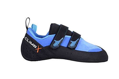 Climb X Rave Strap Climbing Shoe 2018 (8, Blue)