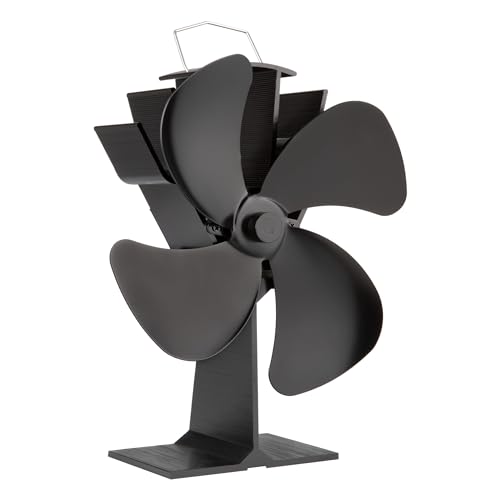Home-Complete Stove Fan- Heat Powered Fan for Wood Burning Stoves or Fireplaces-Quiet and Low...