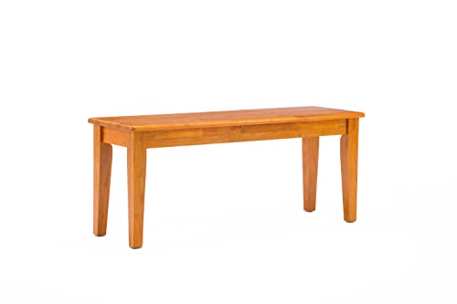 Boraam Shaker Bench, Oak 15 x 44 x 18