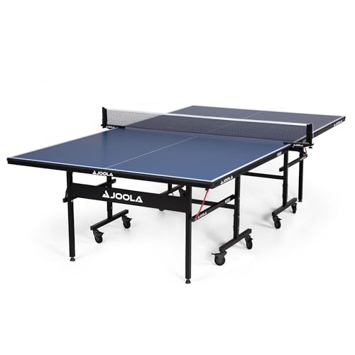JOOLA Inside Professional MDF Indoor Ping Pong Table with Quick Clamp Table Tennis Net and Post Set...