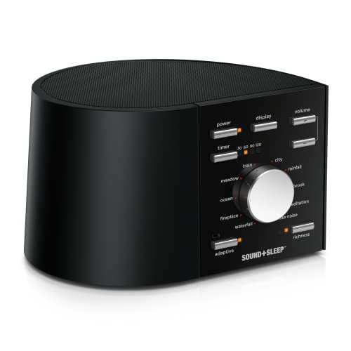 Sound+Sleep High Fidelity Sleep Sound Machine with 30 Guaranteed Non-Looping Nature Sounds, Sleep...