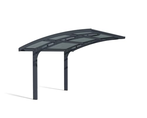 Palram - Canopia Arizona 10 Ft. x 16 Ft. x 9 Ft. Wave 5000 Carport Aluminum Metal Frame and...