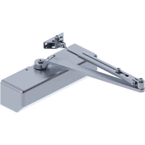 Hager - 5300M16ALM 5300 Series Aluminum Grade 1 Heavy Duty Surface Door Closer, Multi-Mount, 1–6...