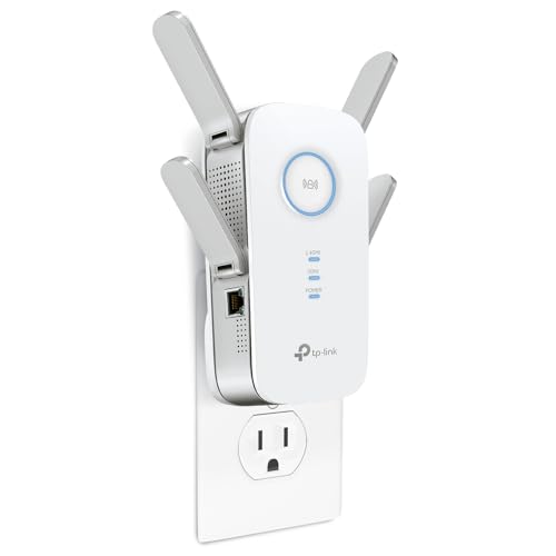 TP-Link AC2600 WiFi Extender(RE650), Up to 2600Mbps, Dual Band WiFi Range Extender, Gigabit port,...