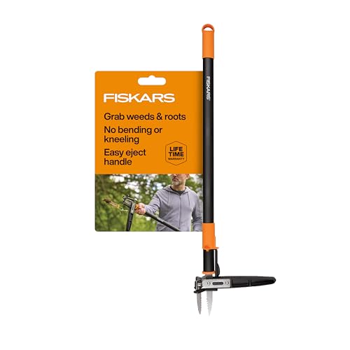 Fiskars 3-Claw Stand Up Weed Puller Tool, Gardening Weeder, Hand Weeding Tool with 39' Long...