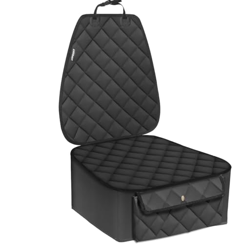 URPOWER Dog Car Seat Cover for Front Seat, Waterproof Pet Car Seat Protector with Pocket & Elastic...