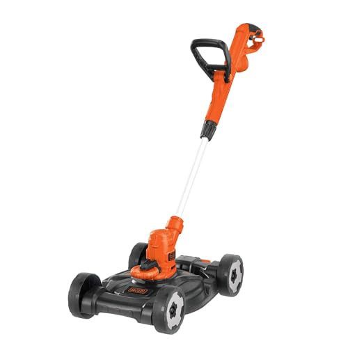 BLACK+DECKER 3-in-1 String Trimmer/Edger & Lawn Mower, 6.5-Amp, 12-Inch, Corded (MTE912)