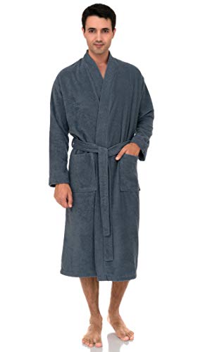 TowelSelections Mens Robe, 100% Cotton Terry Cloth Bathrobe, Spa Bath Robes for Men X-Large/XX-Large...