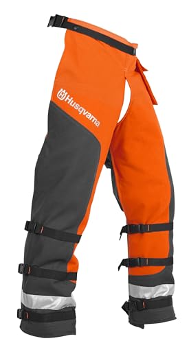Husqvarna unisex adult 36-38 In. Orange/Gray Tech. Technical Chaps, Orange, 36 to 38-Inch US