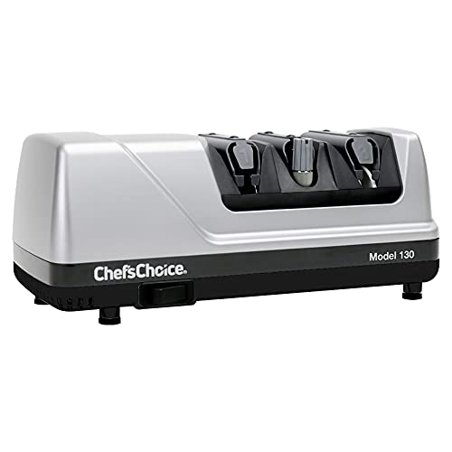 Chef'sChoice 130 Professional Electric Knife Sharpening Station for 20-Degree Straight and Serrated...