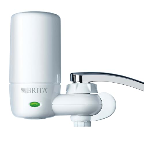Brita Water Filter for Sink, Complete Faucet Mount Water Filtration System for Tap Water, Reduces...