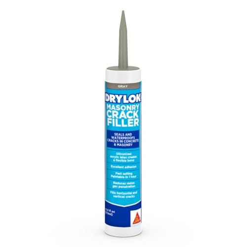 DRYLOK Masonry Crack Filler, 10.5 fl. oz – Seals & Waterproofs Cracks in Concrete, Masonry, Walls...