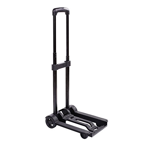 Portable Folding Hand Push Truck, Hand Collapsible Trolley for Luggage, Personal, Travel, Auto,...