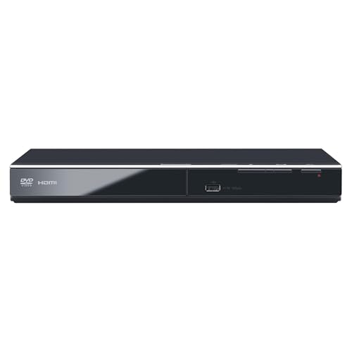 Panasonic DVD Player with Dolby Digital Sound, 1080p HD Upscaling for DVDs, HDMI and USB Connections...