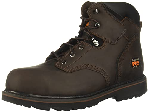 Timberland PRO mens Pit 6 Inch Steel Safety Toe Industrial Work Boot, Brown/Brown, 10 US