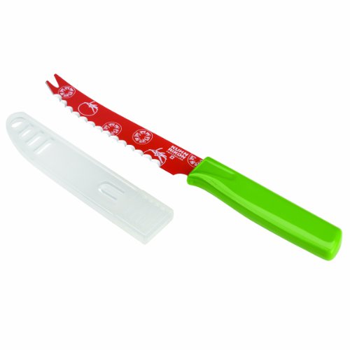 Kuhn Rikon Colori Tomato Knife, 4.25-Inch, Red