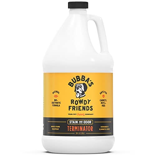 BUBBAS Super Strength Enzyme Cleaner - Pet Odor Eliminator - Carpet Stain Remover - Remove Dog & Cat...