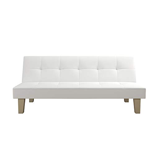 DHP Aria 69 Inch Futon Sofa Bed, Modern Armless Upholstered Couch Sleeper with Tufted Back and Seat,...