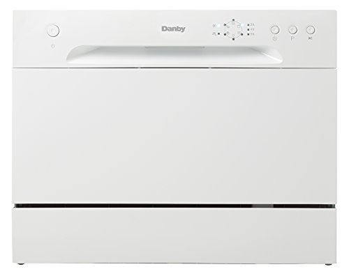 Danby DDW621WDB Countertop Dishwasher with 6 Place Settings, 6 Wash Cycles and Silverware Basket,...