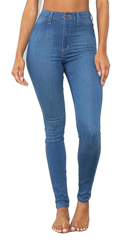 Vibrant Women’s Denim Skinny Jeans – Super Stretch High Waisted Classic Casual Slim Fit Pants...