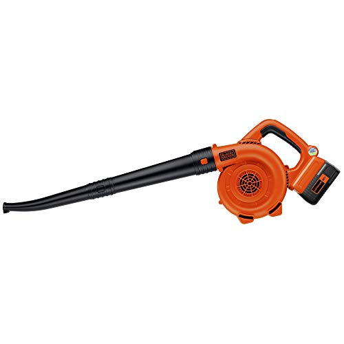 BLACK+DECKER 40V MAX Cordless Blower, Hard Surface Sweeper, Variable Speed Up To 120 MPH, with...