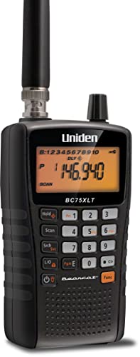 Uniden Bearcat BC75XLT Handheld Scanner, 300 Channels, 10 banks, Close Call Technology, PC...