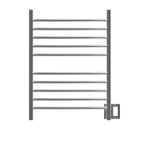 Amba RWH-CB Radiant Hardwired + Plug-in Combo Curved 10 Bar Towel Warmer in Brushed