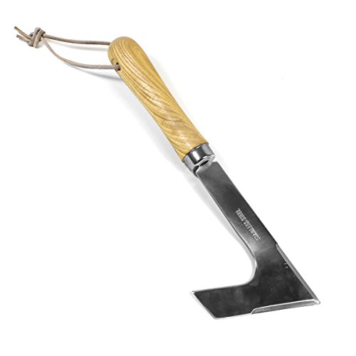 Toil in the Soil Paving Hand Weeder - 12.2 inch Overall Length, Rugged Stainless Steel L-Shaped...