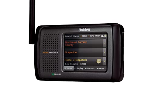 Uniden HomePatrol-2 Color Touchscreen Scanner with TrunkTracker V/S/A/M/E, APCO P25, Emergency...