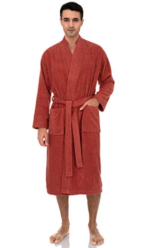 TowelSelections Mens Robe, 100% Cotton Terry Cloth Bathrobe, Spa Bath Robes for Men X-Large/XX-Large...