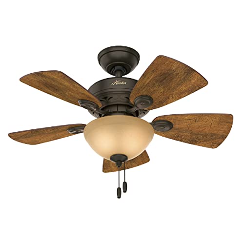 Hunter Fan Company 52090 Hunter Watson Indoor ceiling Fan with LED Light and Pull Chain Control, New...