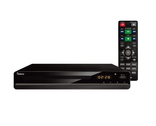Impecca DVHP9117 DVD Player for TV Multi-Region HDMI, RCA AV Cable, USB, CD MP3 Playback, Big Button...